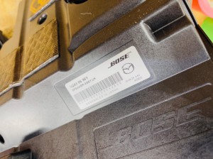 nd ロードスター rf rs 純正bose ボーズ スピーカー交換　ツイーター交換　ウーハー交換　デッドニング　音質改善　boseサウンド　boseシステム　ボーズサウンド　純正ボーズ　マツダ純正　名古屋　ホットワイヤード　ピラー埋め込み　ツイーター埋込 ウーハーボックス