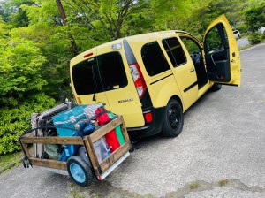 カーゴワゴン　キャンプ　BBQ 車載　ワゴン　ユーティリティー　ヒッチ　カーゴキャリア　カーゴラック アウトドア　キャリー　エアバギー
