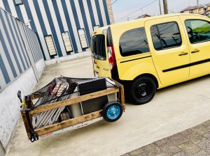 カーゴワゴン　キャンプ　BBQ 車載　ワゴン　ユーティリティー　ヒッチ　カーゴキャリア　カーゴラック アウトドア　キャリー　エアバギー
