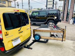 カーゴワゴン　キャンプ　BBQ 車載　ワゴン　ユーティリティー　ヒッチ　カーゴキャリア　カーゴラック アウトドア　キャリー　エアバギー