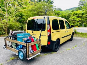 カーゴワゴン　キャンプ　BBQ 車載　ワゴン　ユーティリティー　ヒッチ　カーゴキャリア　カーゴラック アウトドア　キャリー　エアバギー　カーゴキャリー　アウトドアワゴン　カート