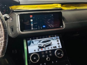 レンジローバー　HDMI RCA 外部入力　ミラーリング　CarPlay カープレイ　Apple CarPlay Android Auto 後付け　ワイヤレス　iPhone HDMI ランドローバー　イヴォーグ　ディフェンダー　ディスカバリー　ランドローバー　RANGE ROVER コーディング　並行輸入　平行　左ハンドル