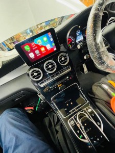 benz glc gel gla w205 x253 w222 後付け　ワイヤレス　カープレイ  CarPlay Android Auto ミラーリング　Youtube アマゾン　グーグルマップ　外部入力　有効化　コーディング　aux　ヤフー　アドオン　適合確認　名古屋　ホットワイヤード