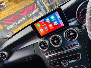 W205 W222 X245 Cクラス　Sクラス　GLC CLA NTG5 NTG5.1 後付け　CarPlay カープレイ　ワイヤレス　ミラーリング　外部入力　AUX Youtube ユーチューブ 動画再生 USB Android Auto HDMI