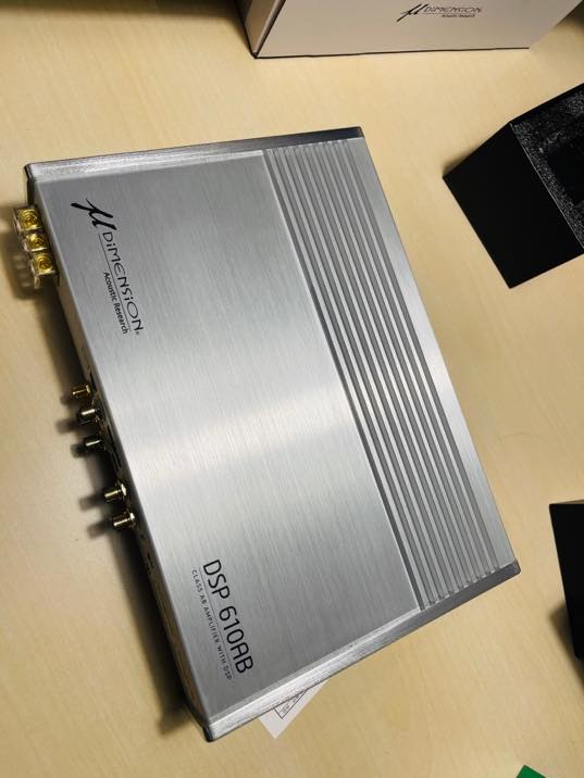 オールインワンのDSP内蔵アンプでAB級アンプを搭載した、DSP610AB ミューディメンション　10ch.アンプ＋DSP ハイレゾカーオーディオ