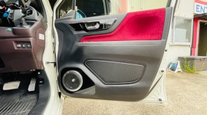 HOT WIRED お客様車両　優勝車両　コンテスト　カーオーディオ　名古屋　試聴会　デモカー　ハイレゾ　ハイエンド　マーキュリー　オーディブルフィジックス　HELXI DSP8.4HD プロセッサー　アウターバッフル　スピーカー　NWGN