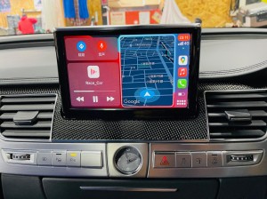アウディ純正ナビ　AUDI 後付け　ワイヤレス　CarPlay カープレイ　Apple CarPlay ミラーリング Android Auto HDMI USB カメラ入力　映像入力　インターフェース　AV Youtube グーグルマップ　Bluetooth S8 A8 S7 A7 A6 A4 Q5 Q3 Q7 Q8 Q9 MMI 純正ナビ