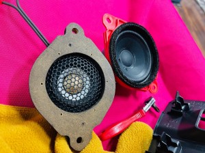 CX-8 CX-5マツダ純正BOSE ボーズサウンド  スピーカー交換 センタースピーカー　ツイーター　音質向上　ホットワイヤード　名古屋　Audible Physics RAM2 フルレンジスピーカー　ワイドレンジ