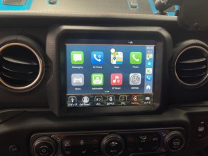 ジープ　純正ナビ　動画再生　動画視聴　JEEP ラングラー JL WRANGLER YOUTUBE NETFLIX ネットフリックス　プライムビデオ　CarPlay カープレイ　ワイヤレス　アンドロイドBOX ANDRODI AI BOX アンドロイド　iPhone