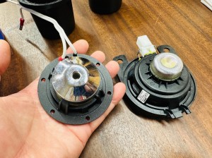 CX-60 マツダ純正 BOSE スピーカー交換　音質向上　センタースピーカー　ドアスピーカー　スコーカー　ミッドレンジ　ミッドベース　ツイーター　純正BOSE 純正ボーズ　Audible Physics Mercury Car Audio RAM2 70mm 80mm 2インチ 2.5インチ 3インチ　名古屋　ホットワイヤード　音調整　デッドニング　調音