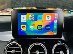 W205 Cクラス X253 GLC NTG5 NTG4.5 NTG5S1 NTG4.5 後付け　ワイヤレス　CarPlay カープレイ　Android Auto ミラーリング　Youtube HDMI 外部入力　プライムビデオ Fire TV Stick アマゾン