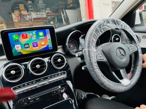 W205 Cクラス X253 GLC NTG5 NTG4.5 NTG5S1 NTG4.5 後付け　ワイヤレス　CarPlay カープレイ　Android Auto ミラーリング　Youtube HDMI 外部入力　プライムビデオ Fire TV Stick アマゾン