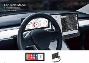 後付けCarPlay テスラ　アンドロイド　グーグルマップ　iPhone カープレイ