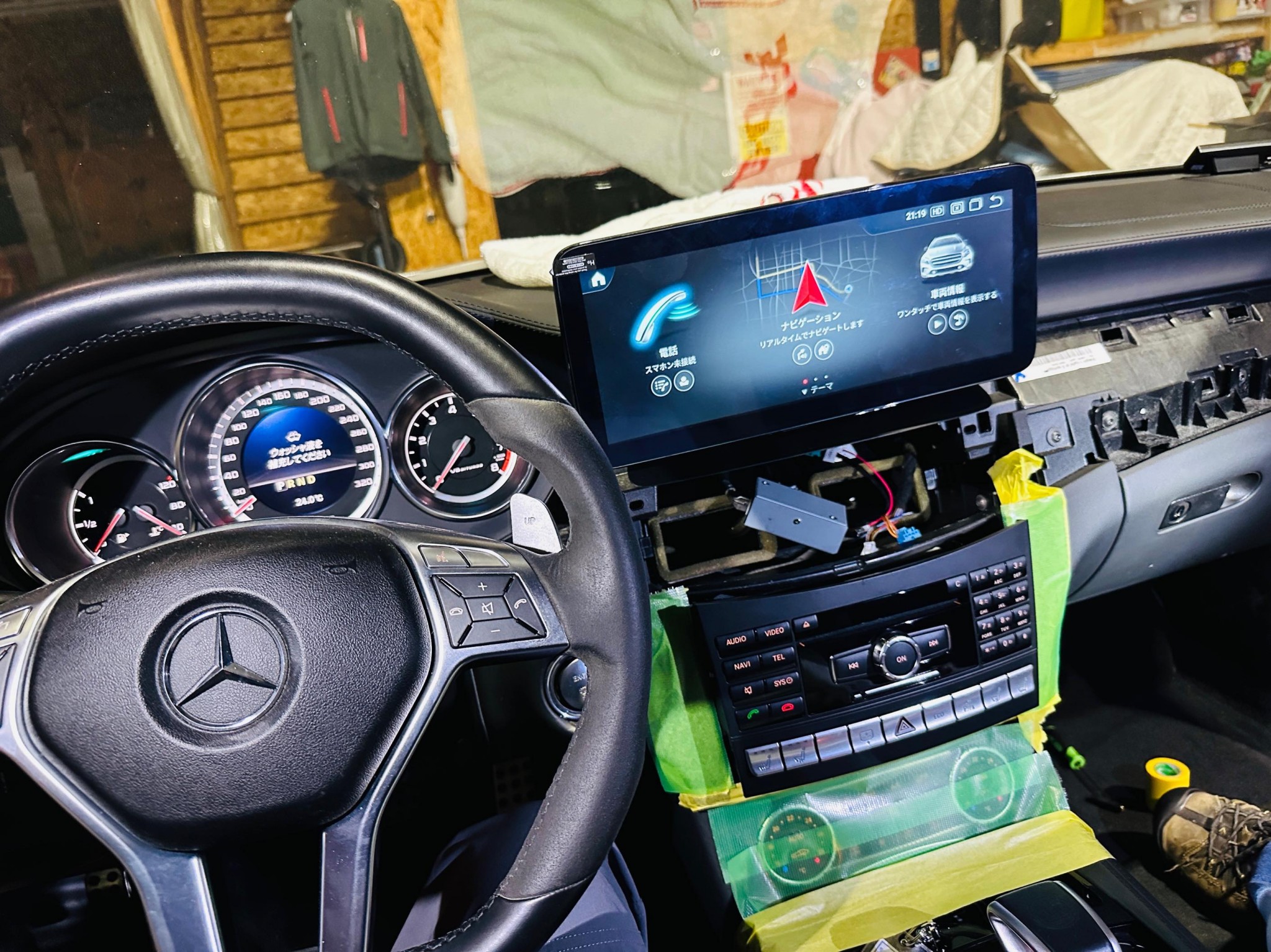 ベンツ CL63 12.3インチ アンドロイドナビモニターのご紹介：ベンツ ナビ交換 NTG5.0/NTG5/NTG4.7/NTG4.5/NTG5s1