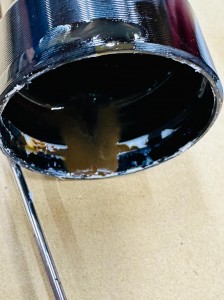 ビューエル　buell xb12r xb12s xb9 フロントフォーク　オーバーホール　フォークシール交換　フォークオイル交換　郵送　通販　ホットワイヤード　名古屋　sfk 緑　ローフリクション