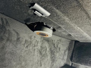 レクサス　Lexus mark Levinson マークレビンソン ウーハー サブウーハー スピーカー交換　音質改善　音質向上　低音　リアトレイ　HOT WIRED Mercury Car Audio Audible Physics 8インチ　薄型ウーハー