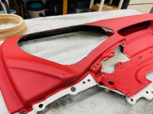 レクサス　sc430 ドアパネル　内装　レザー　内装張替　自動車　難燃　トヨタ　レクサス　lexus カスタム　ワンオフ　インテリア　レザー　スエード　スピーカー　カーオーディオ  カスタムカー　旧車　レストア