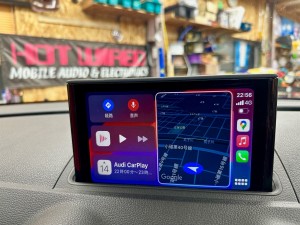 アウディ AUDI 純正ナビ　MMI 後付け　CarPlay カープレイ　ワイヤレス　動画再生　Youtube AVインターフェース　インターフェース　モジュール　後付　アンドロイド　Android Auto アンドロイドオート　ミラーリング　HDMI USB Bluetooth wi-fi iPhone スマホ　グーグルマップ　カーナビアプリ　アマソン　グーグル　マップアプリ　S3 TT A3 A4 A6 A5 A7 A8 S8 RS MMI 純正ナビ　アウディ純正　HOT WIRED 名古屋　ホットワイヤード　ユーチューブ　AIRPLAY