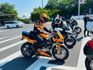 ビューエル会　合同ツーリング buell owners japan anual ride 2024 xb12 安曇野　白馬　大町　ツーリング　ロングツーリング　ハーレー　harley davidson motorcycle touring ブロックタイヤ　tkc80