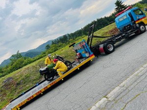 ビューエル会　合同ツーリング buell owners japan anual ride 2024 xb12 安曇野　白馬　大町　ツーリング　ロングツーリング　ハーレー　harley davidson motorcycle touring ブロックタイヤ　tkc80 リタイア