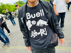 ビューエル会　合同ツーリング buell owners japan anual ride 2024 xb12 安曇野　白馬　大町　ツーリング　ロングツーリング　ハーレー　harley davidson motorcycle touring ブロックタイヤ　tkc80