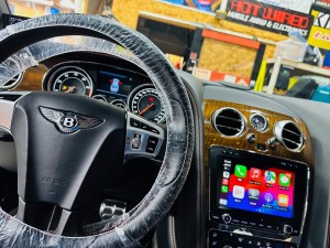 ベントレー　純正ナビ　外部入力　ナビ交換　ワイヤレス　CarPlay カープレイ　Android Auto アンドロイド　グーグルマップ　動画アプリ　Youtube ミラーリング　ユーチューブ　アマゾン　bentley カーオーディオ　名古屋