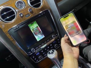 ベントレー　純正ナビ　外部入力　ナビ交換　ワイヤレス　CarPlay カープレイ　Android Auto アンドロイド　グーグルマップ　動画アプリ　Youtube ミラーリング　ユーチューブ　アマゾン　bentley カーオーディオ　名古屋