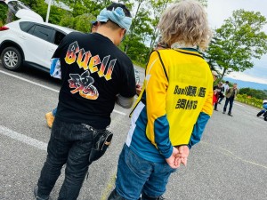 ビューエル会　合同ツーリング buell owners japan anual ride 2024 xb12 安曇野　白馬　大町　ツーリング　ロングツーリング　ハーレー　harley davidson motorcycle touring ブロックタイヤ　tkc80