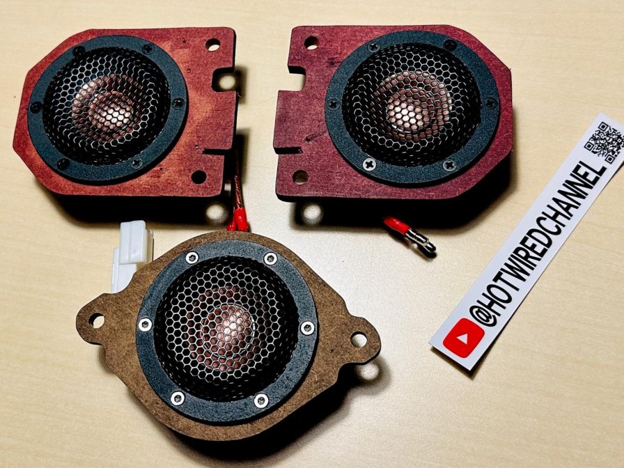 CX-60/CX-80 マツダ純正BOSEサウンド対応　スピーカーアップグレードキット　通販も始めました。　センタースピーカーとドアのスコーカーのスピーカー交換