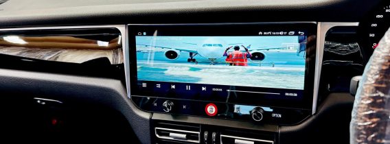 ポルシェ マカン専用 最新型アンドロイドナビのご紹介：PORSCHE MACAN 12.3インチ アンドロイドナビ＆ワイヤレスCarPlay