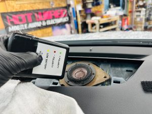 lexus nx350 nx ls500 rx500 rx350 is300 es300 lc500 lx570 レクサス　純正　マークレビンソン　Mark Levinson スピーカー交換　センタースピーカー　ダッシュボード　ミッドレンジ　インパネcoax　カーオーディオ　音質向上　インピーダンス　位相　フェーズディテクター　吸音材　インストール　抵抗値　ホットワイヤード　名古屋 位相チェッカー