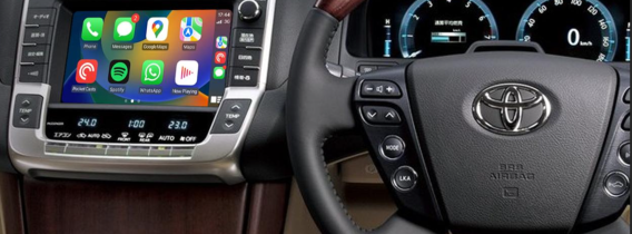 トヨタ純正ナビにワイヤレスCarPlayを後付けする方法：Apple CarPlay＋Android Auto＋ミラーリング＋HDMI入力＋映像入力＋USBメディア再生