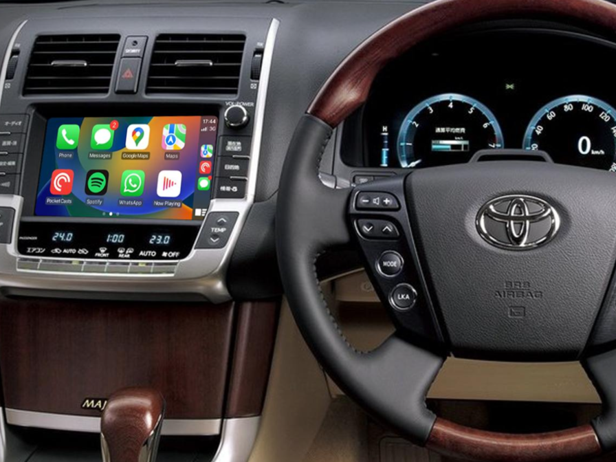 トヨタ純正ナビにワイヤレスCarPlayを後付けする方法：Apple CarPlay＋Android Auto＋ミラーリング＋HDMI入力＋映像入力＋USBメディア再生