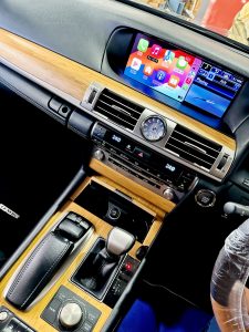 LS460 LEXUS レクサス　純正　ナビ　カーナビ　CarPlay カープレイ　Android Auto ミラーリング　hdmi usb youtube 動画　Googleマップ　iPhone スマホ　Bluetooth ヤフーカーナビ　後付け　ワイヤレス　あとづけ　マークレビンソン　スピーカー交換　レクサス純正ナビ　