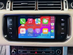 レンジローバー　純正ナビ　修理　あとづけ　後付け　CarPlay カープレイ　Android Auto
　アンドロイド　グーグルマップ　Google
iPhone ヤフーカーナビ　Youtube ミラーリング　range rover land rover ランドローバー　ローバー　メリディアン　meridian 