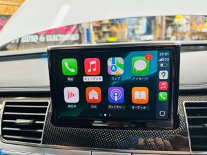 audi a8 s8 a6 a4 a1 a2 a3 後付け　ワイヤレス　CarPlay カープレイ　Android Auto アンドロイドオート　ミラーリング　AirPlay iPhone 動画　Youtube インターフェース　hdmi入力　アマゾン　プライムビデオ　Fire TV Stick fulu netflix tver Googleマップ　