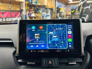 カーナビ 社外品 純正ナビ 外部入力 aux hdmi rca あとづけ 後付け CarPlay カープレイ Android Auto アンドロイド スマホ ミラーリング 汎用 ワイヤレス iPhone Youtube airplay airdrop ユーチューブ 動画 再生 視聴 動画アプリ Googleマップ トヨタ rav4 パイオニア カロッツエリア