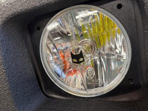 hummer h2 led ヘッドライト　ハロゲン　マーシャル　7インチ　イエローバルブ　フォグ　LEDバー　黄色　ヘッドライト交換