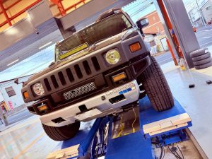 hummer h2 led ヘッドライト　ハロゲン　マーシャル　7インチ　イエローバルブ　フォグ　LEDバー　黄色　ヘッドライト交換