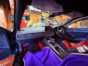 シビック　タイプr civic type r スピーカー交換　　ミューディメンション　680AMPV2 dsp 音調整　サウンドセッティング　チューニング　イコライザー　rta アナライザー　フェーズ　位相　クロスオーバー　タイムアライメント　パソコン　持込　カーオーディオ　専門店　名古屋　愛知　emma ハイエンド　コンテスト　dimension 周波数カーオーディオ　音質　向上　改善　ツイーター　デッドニング　dsp 車種別　専用　インナーバッフル　ツイーター埋め込み　スエード　アルカンターラ　内装　音調整　サウンドセッティング　Mercury Car Audio マーキュリー　m62 HOT WIRED ホットワイヤード　キッカー kicker